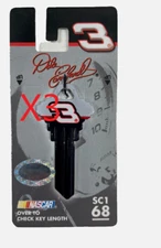 KEY BLANK  (3-PACK) NASCAR #3 DALE EARNHARDT  SC1 68 HOUSE LOCK