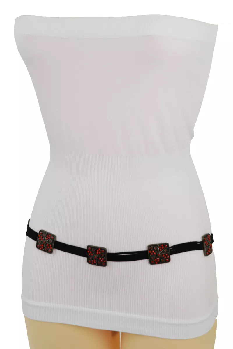 Ladies top fabric belt