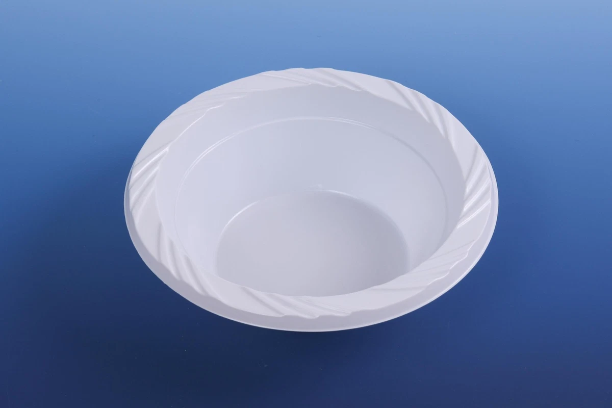 300 Disposable BOWLS Plastic deep white plate light weight high