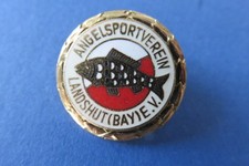 Fischerei Angelsport  Landshut   Abzeichen  Anstecknadel