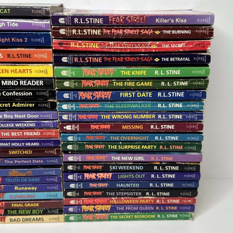 R.L. Stine Fear Street Paperback Books, Horror Teen Super Chiller, Lot of 41 Foto 3 de 4