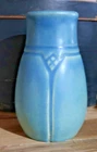 ROOKWOOD ART POTTERY VASE 1915 BLUE MATTE PATTERN #1825