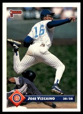 1993 Donruss Jose Vizcaino Chicago Cubs #582