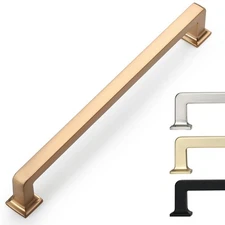 10 Pack 6.25 Inch Champagne Bronze Cabinet Pulls - Kitchen Handles & Drawer P...