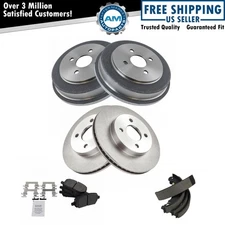 Front & Rear Brake Pad & Rotor,Shoe & Drum Kit For Chevrolet Pontiac Saturn