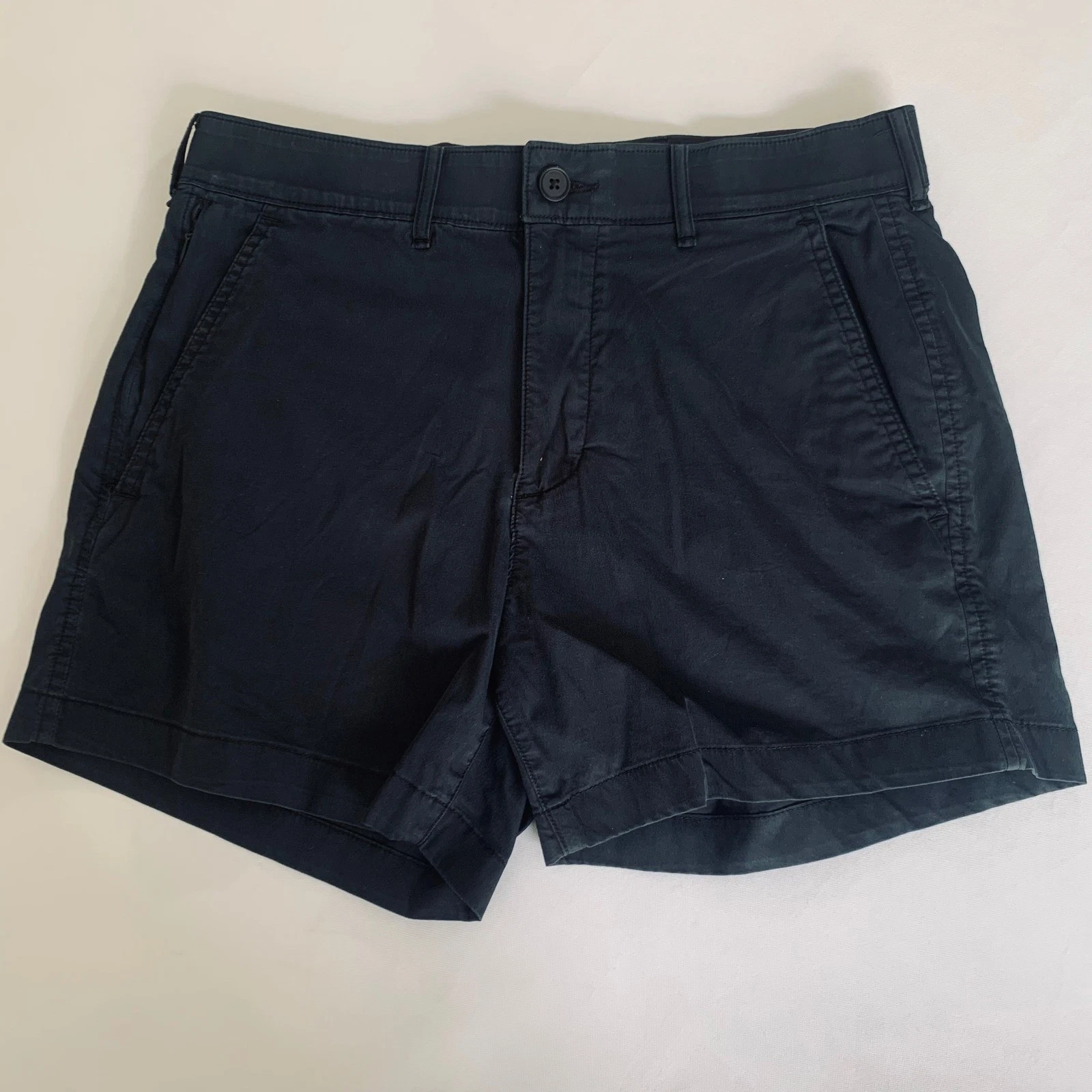Abercrombie Fitch All Day Short Women 29 Black Stretch Chino Gorpcore Casual