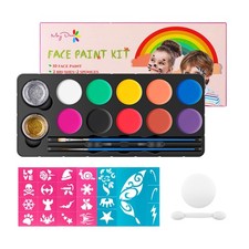 Maydear Face Painting Kit for Kids with 12 Colors Safe and Matte 10 2 Glitter