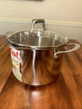 T-Fal Simply Cook Stainless Steel Stock Pot with Lid