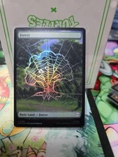MTG, Forest FOIL (0193) Full Art Borderless Marvel's Spider-Man Foil