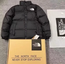 The Nor/Fac 1996 Retro Nuptse 700 Black Thick Velvet Down Jacket New Without Box