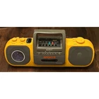 Vintage 90s Sony Sports CFS-904 Radio Cassette-Corder Yellow Boombox Mega Bass