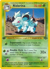 Nidorina 40/64 Uncommon Jungle 1st Edition Non Holo Pokémon Card