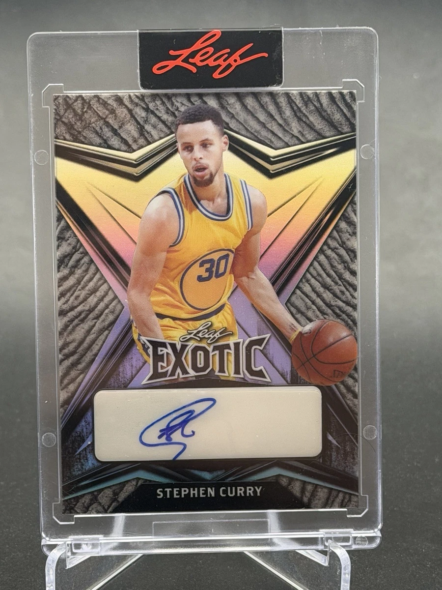 Stephen Curry Sports Trading Card Singles Autographed Basketball