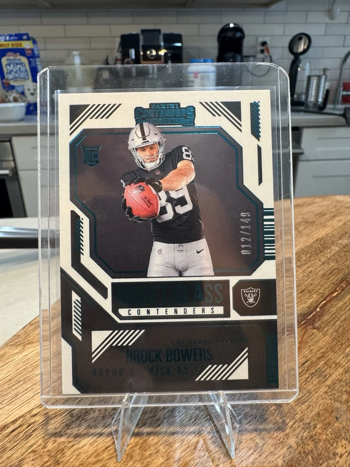 Brock Bowers Panini Contenders Draft Class Contenders #7 Teal