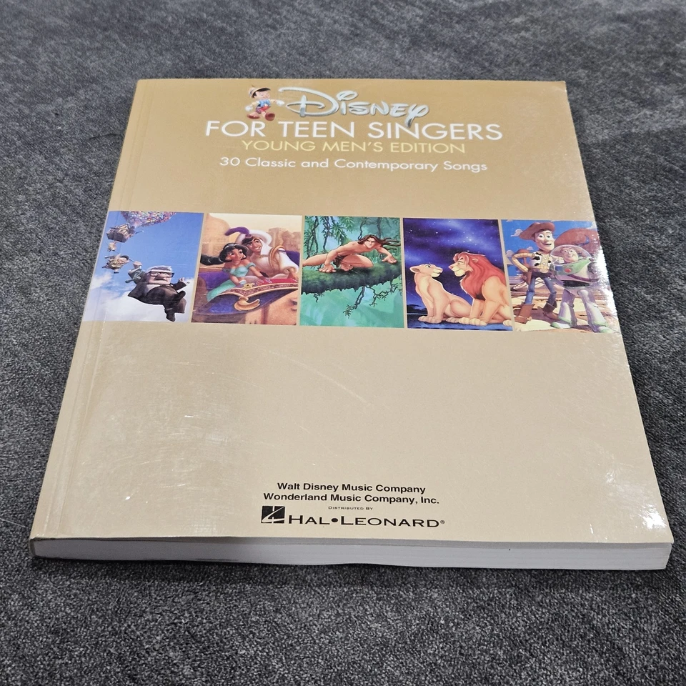 Livro vocal clássico contemporâneo edição masculina jovem cantores Disney para adolescentes - Imagem 3 de 4