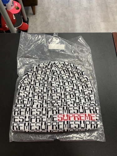Bonnet numérique Supreme (blanc, neuf)