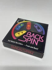 Vtg Back Spin Puzzle Game Binary Arts 1991 Challenges Puzzles Color In Box!
