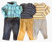 Carter's Baby Boy 3 Months Outfits Lot Jeans Pants Bodysuits Shirts Clothes