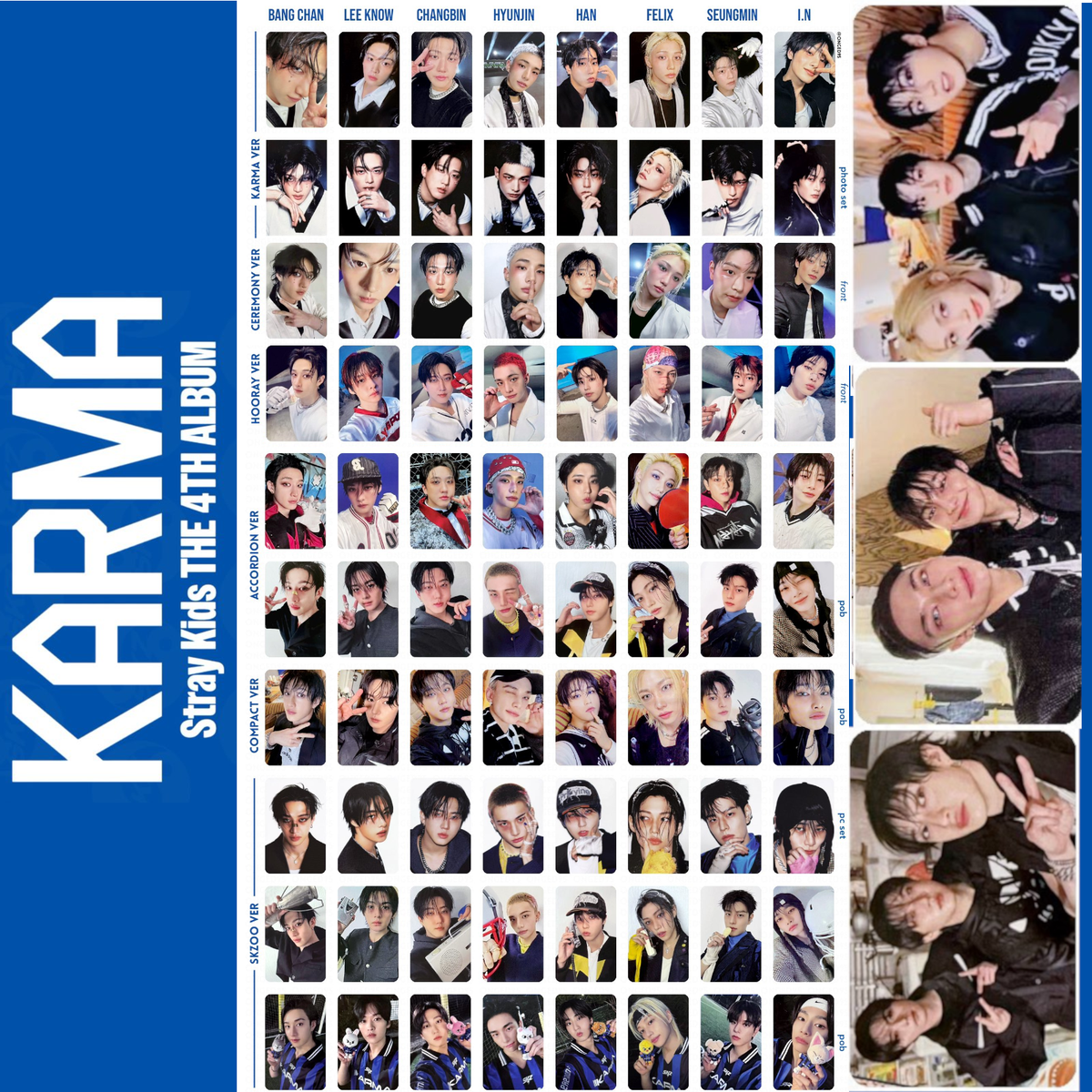 K-POP タレントカード 8枚セット karma straykids straykids KARMA applemusic 限定 トレカ 8枚セット - メルカリ