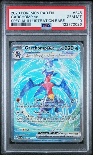 PSA 10 - Garchomp ex 245/182 SIR SV Paradox Rift - Pokemon