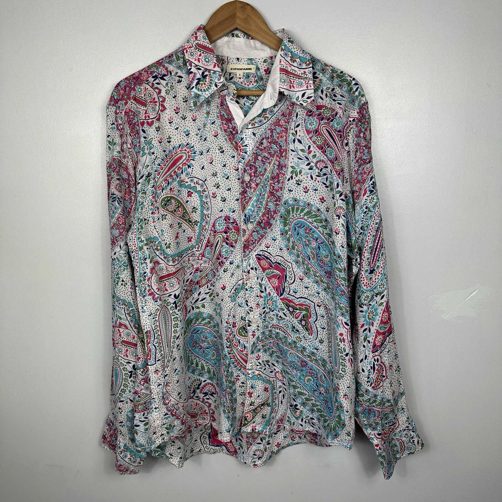 Europann Linen Shirt, Paisley Floral, Saint Tropez, Size Mens 5, XL
Opens in a new window or tab