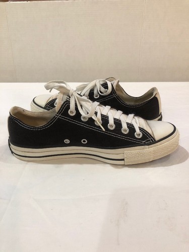 Converse All Star Low Top Sneakers Classic Black Men's Sz 7 Women's 9 - Picture 7 of 8