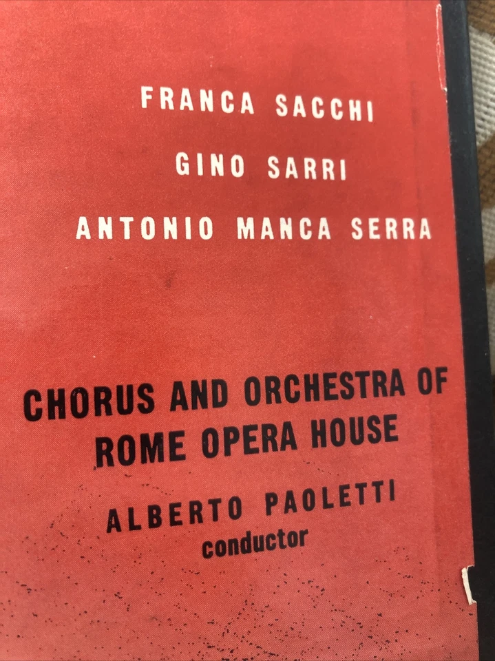 Andrea Chenier 3 Record Box Set By Urania Records   Italy Rare - Image 2 of 4