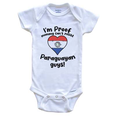 I'm Proof Mommy Can't Resist Paraguayan Guys Funny Paraguay Baby Bodysuit