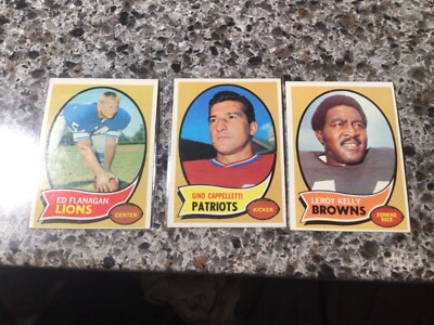U-Pick 1970 Topps football common/stars/RC #1-263 VG/EX  -  PICK ANY CARD(S)