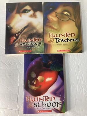 Lot of 3  The Haunted'' Paperbacks by Allan Zullo Schools Teachers Animals