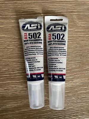 American Sealants Inc. High Performance 100% RTV Silicone 2-Pack New In Bottle