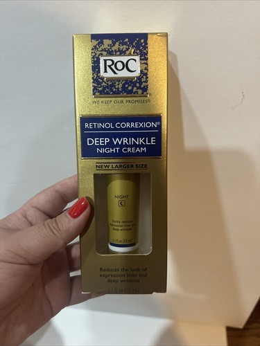 RoC Retinol Correxion Deep Wrinkle Night Cream 1.1 fl oz. MADE IN FRANCE