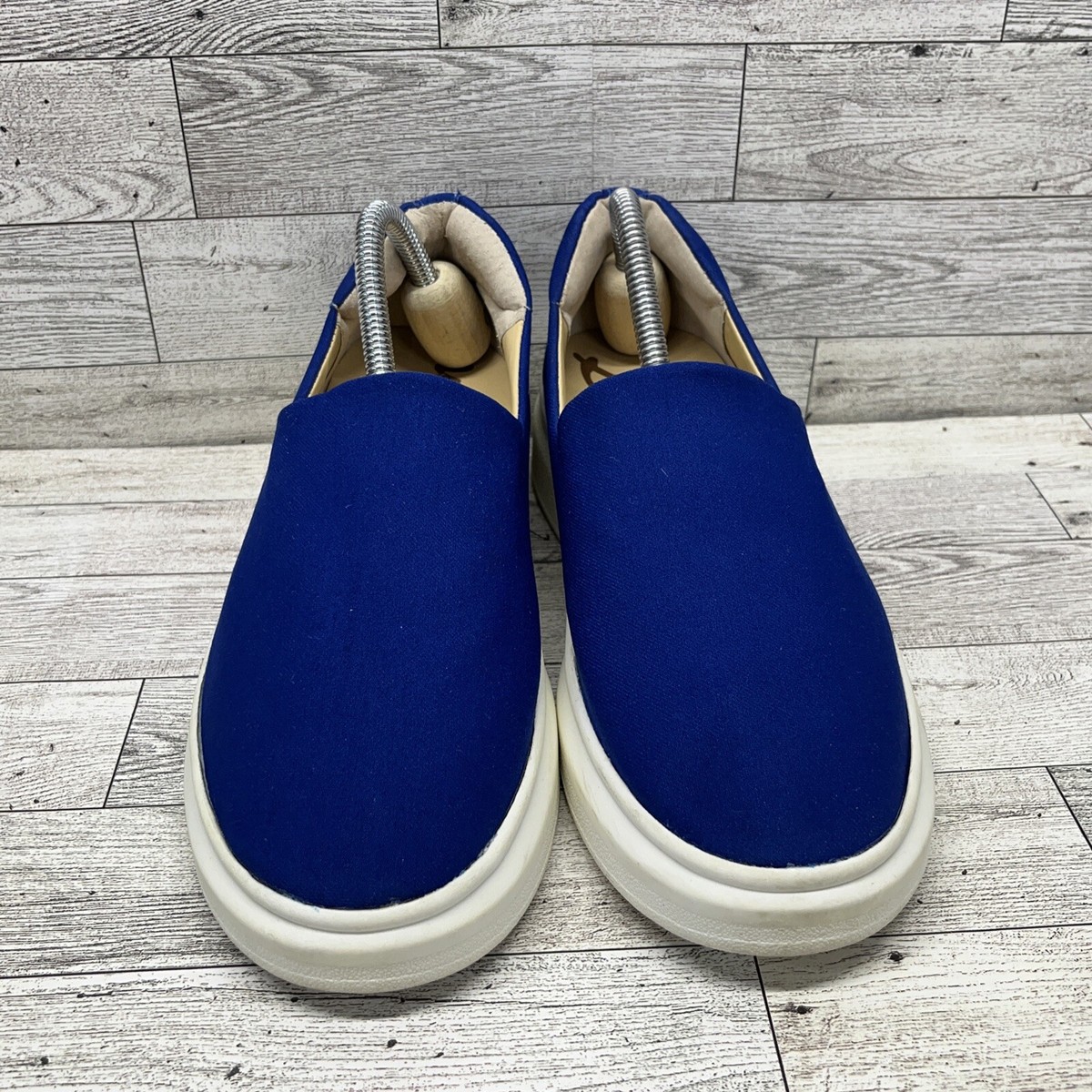 Sam Edelman Nerah Platform Sneakers Slip On Royal Blue