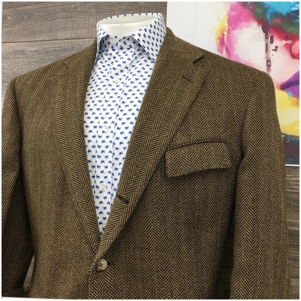 VINTAGE POLO RALPH LAUREN Mens Blazer Sport Coat Casual Jacket Size 46L ALPACA - Image 2 of 4