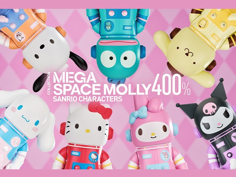 POPMART MEGA SPACE MOLLY 400% Sanrio Family Series Blind Box