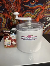 Donvier Premier Ice Cream Maker, White 1-qt., No Electricity/Salt/Ice Needed,Box