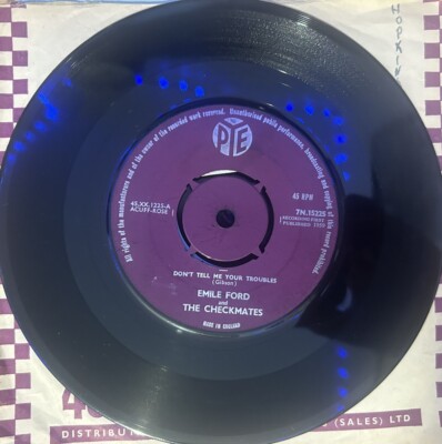 Emile Ford And The Checkmates   Don't Tell Me Your Troubles - 7'' Vinyl Record