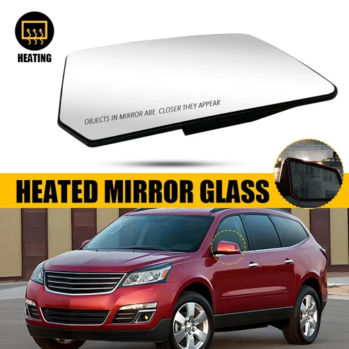 Heated Mirror Glass For 07-2016 GMC Acadia Passenger Right Side RH Replacement T