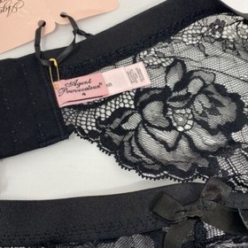 Agent Provocateur Carmella Black Suspender AP4 Large NWT