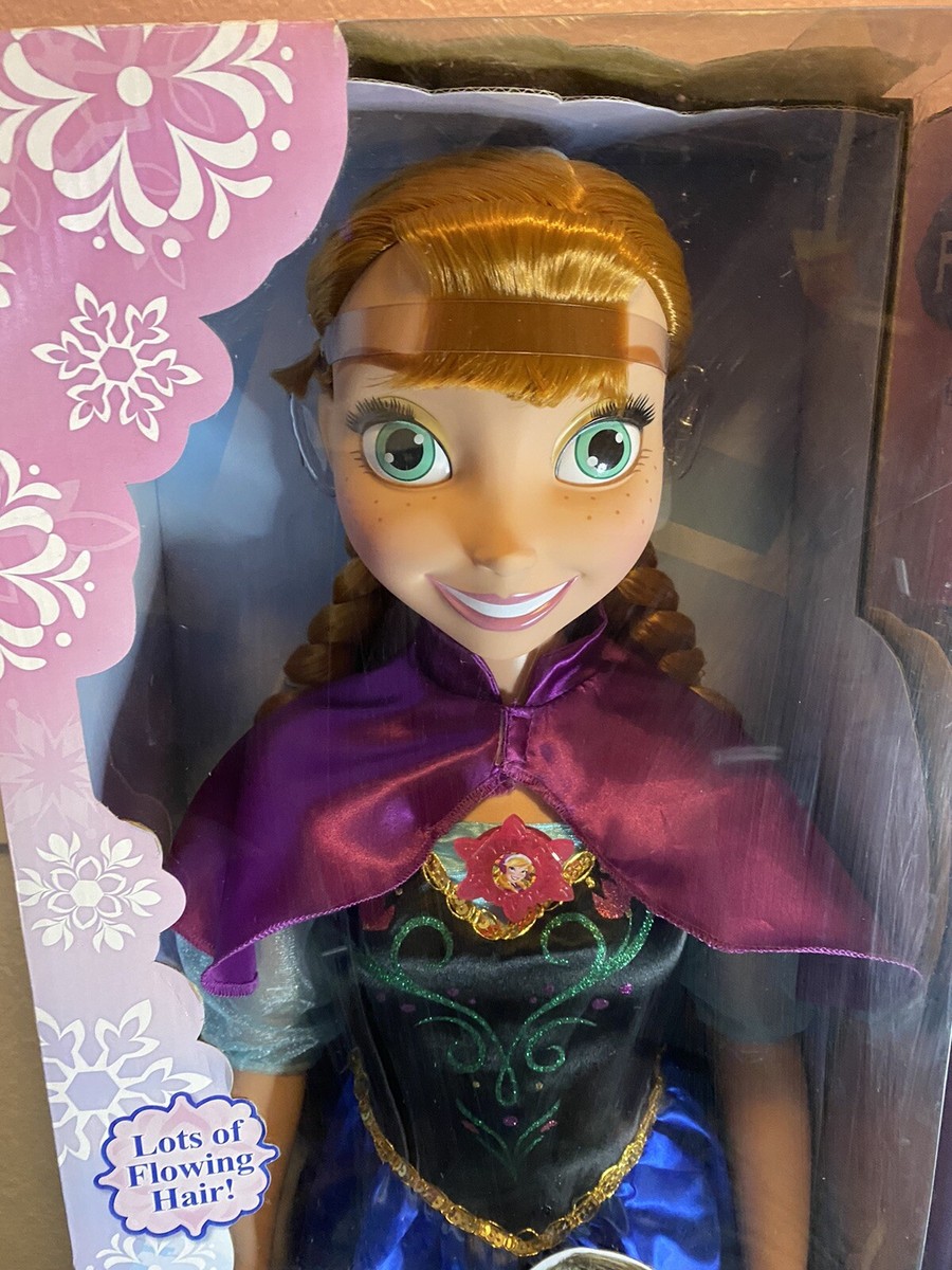 ディズニー　アナ雪　フローズン　ANNA MY SIZE DOLL DISNEY FROZEN ANNA AND ELSA MY SIZE LIFE SIZE DOLL 38” TALL