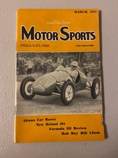 Australian Motor Sports Magazine March 1954