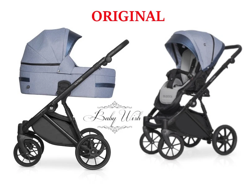 RIKO ULTIMA ULTRA LIGHT BABY PRAM STROLLER 2in1 CARRYCOT PUSHCHAIR