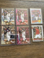 Ozzie Albies 6 Card Lot Topps Chrome & Topps Pink Refractor & Base Braves