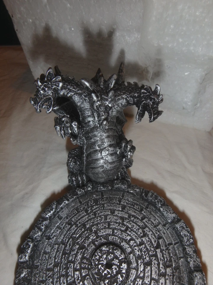 Quemador de incienso dragón con tres cabezas nuevo en caja coleccionables perfumes b8 Foto 3 de 4