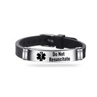 Do Not Resuscitate Medical Alert Adjustable Bracelet Stainless Steel DNR UK