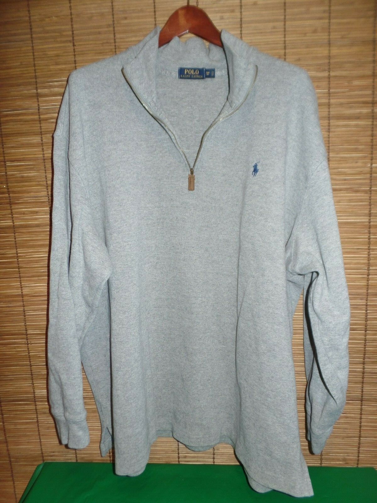 POLO by RALPH LAUREN 1/4 Zip Sweater Sweatshirt Pullover  men's 3XB big image 2