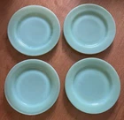 Vintage Green Fire King Jadeite Oven-Ware  Dessert Plates 6.75” (4 Piece Set)