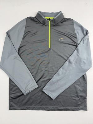 Nike Golf Pullover Mens XL Gray Dri-FIT Quarter Zip Kretschmar Performance Top