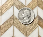1 Circulated Washington 90 % Silver Quarter