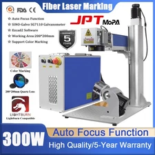 US Stock 300W JPT M7 MOPA Fiber Laser Marking Machine Engraver Lightburn 200mm